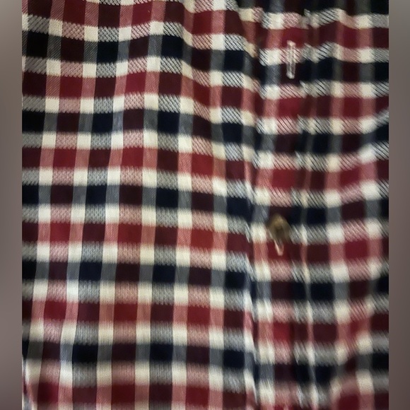 J.Crew Button Down XL Red White Blue. Brushed Twill - Picture 3 of 3